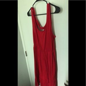 Flowy burnt orange dress